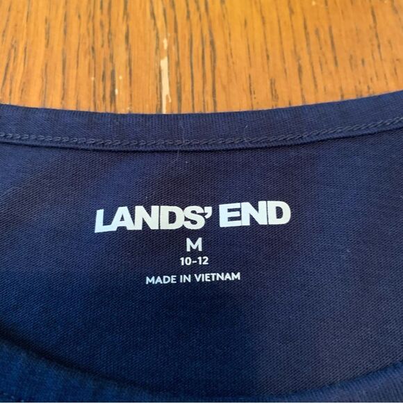 LANDS END T-Shirt Girls Medium Black Crew  Long Sleeve Colorful Sequin Unicorn. - Picture 4 of 9